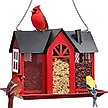 Show in main carousel: Kingsyard Wild Bird House & Triple Feeder, Black/Red slide 1 of 8