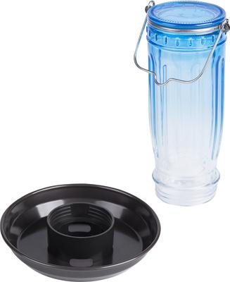 Show full view: Kingsyard Glass Waterer Wild Bird Feeder, Ocean Blue slide 2 of 11