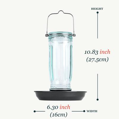 Show full view: Kingsyard Glass Waterer Wild Bird Feeder, Green slide 5 of 10