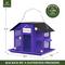 Show in main carousel: Kingsyard Weatherproof Metal Mesh House Hopper Wild Bird Feeder, Black/Purple slide 2 of 6