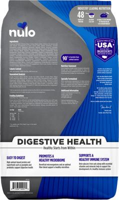 Show full view: Nulo Digestive Health Chicken & Whitefish Adult Dry Cat Food, 10-lb bag slide 3 of 9