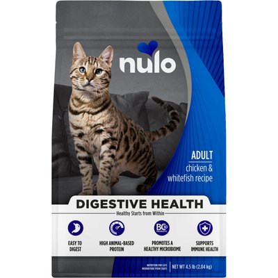 Nulo Nulo Digestive Health Chicken & Whitefish Adult Dry Cat Food, 4.5-lb bag