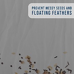 KNUTI Universal Bird Cage Seed Catcher Mesh Skirt Cover, Black, 31.5 to 43-in slide 2 of 6