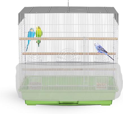 KNUTI Universal Bird Cage Seed Catcher Mesh Skirt Cover, White, 55