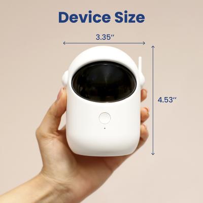 Show full view: PawsPik Automatic Rechargeable Interactive Alien Laser Cat Toy, White, 1 Count slide 7 of 9