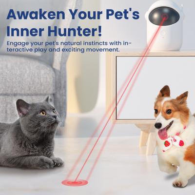 Show full view: PawsPik Automatic Rechargeable Interactive Alien Laser Cat Toy, White, 1 Count slide 3 of 9