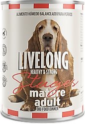 Livelong Healthy & Strong Stages Mature Adult Wet Dog Food, 12.5-oz can, case of 12