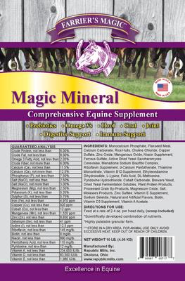 Show full view: Farrier's Magic Magic Mineral Top Dress Comprehensive Granules Horse Supplement, 10-lb bag slide 2 of 2