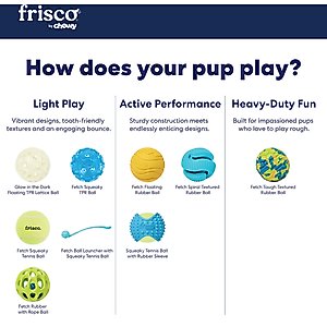 Frisco Fetch Ball Launcher with Squeaky Tennis Ball Dog Toy, Medium