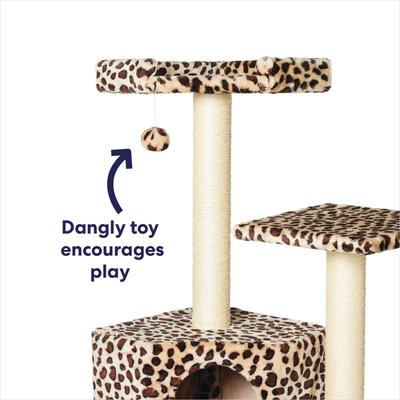 Frisco 52-in Faux Fur Cat Tree & Condo