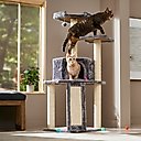 Frisco 52-in Faux Fur Cat Tree & Condo, Gray