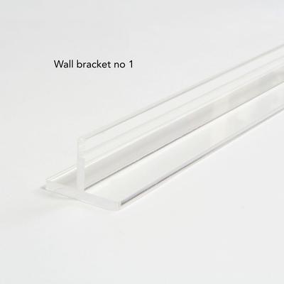 Show full view: Hiddin Clear Wall Mounted Tall Zig Zag Dog Gate, Clear, Gold, 4-Panel slide 5 of 8