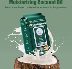 ATIFBOP Bamboo with Coconut Oil Dog Wipes, 100 count slide 2 of 6