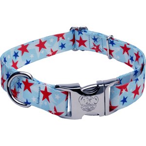Country Brook Petz Premium American Celebration Dog Collar, Medium: 13 to 16-in neck, 1-in wide
