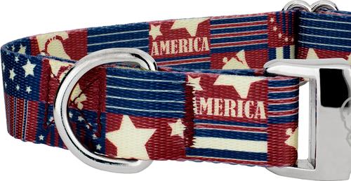 Show full view: Country Brook Petz Premium Spirit of '76 Dog Collar, Small: 11 to 13-in neck, 5/8-in wide slide 7 of 8