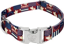Country Brook Petz Premium Spirit of '76 Dog Collar, Large: 16 to 22-in neck, 1-in wide
