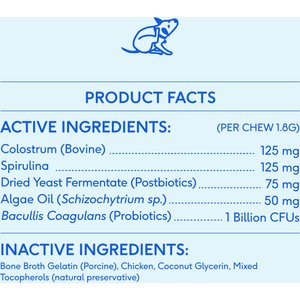 Native Pet Allergy & Immune Chews Allergy Relief Supplement for Dogs, 60 count