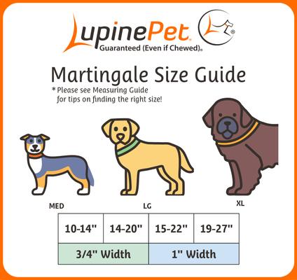 Show full view: LupinePet Basic Solid Martingale Dog Collar, Red, Large: 15 to 22-in slide 3 of 7