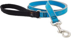 LupinePet Reflective Diamonds Padded Handle Dog Leash, Blue Diamond, Regular: 4-ft long, 3/4-in wide