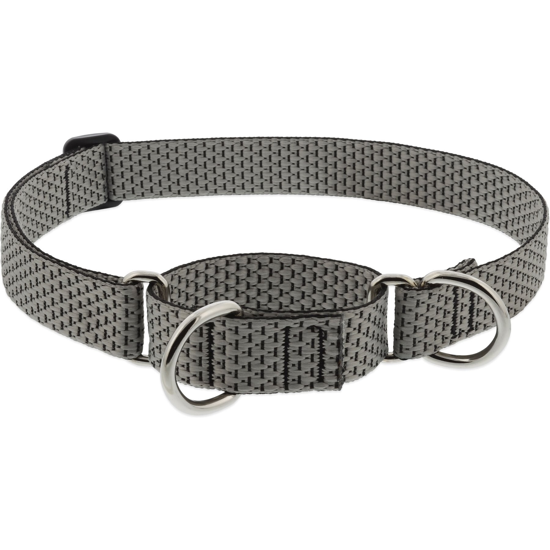LupinePet ECO Recycled Martingale Dog Collar, Granite, Large: 15 to 22-in