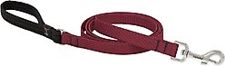 LupinePet ECO Recycled Padded Handle Dog Leash, Berry, Medium: 6-ft long, 3/4-in wide