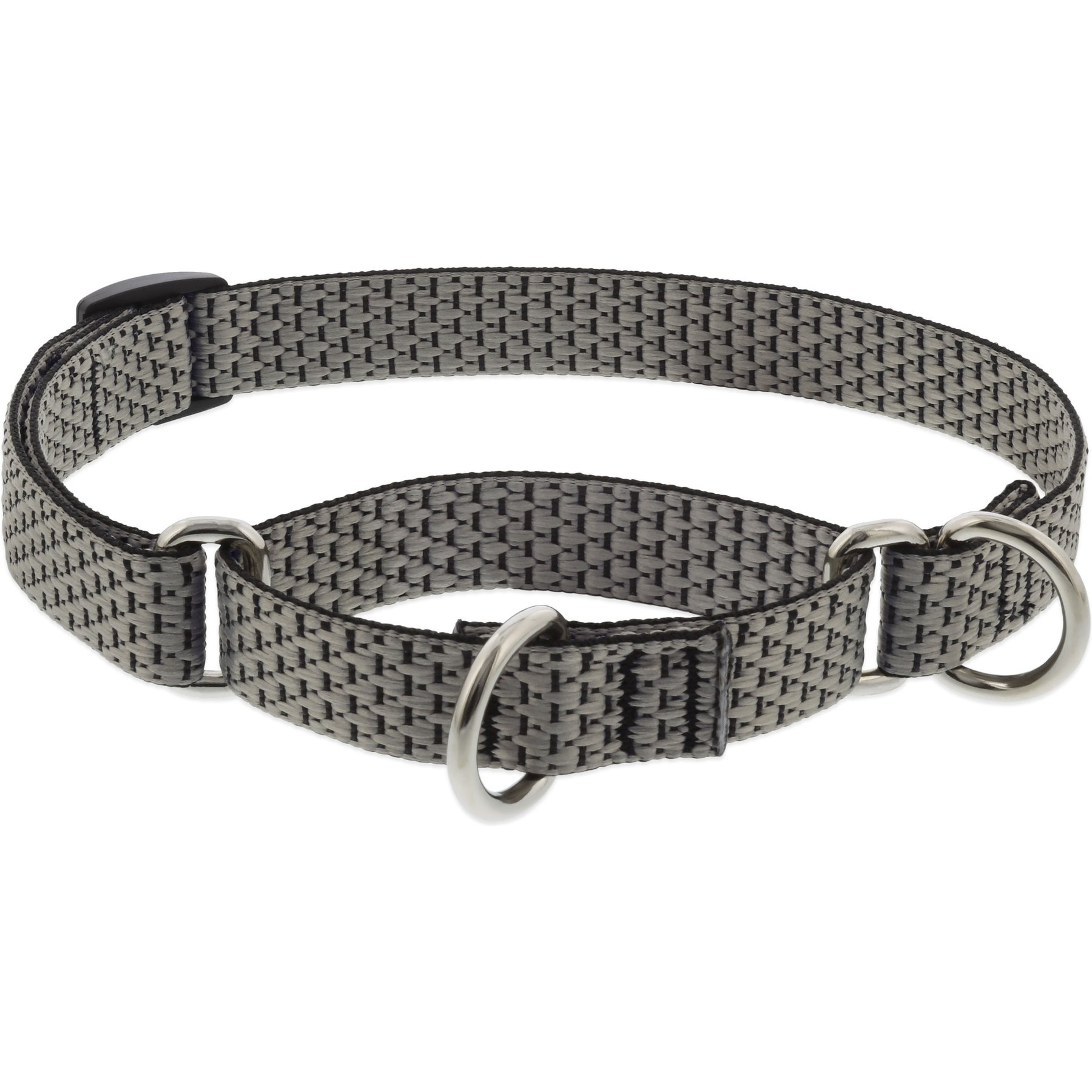 LupinePet ECO Recycled Martingale Dog Collar, Granite, Small: 10 to 14-in