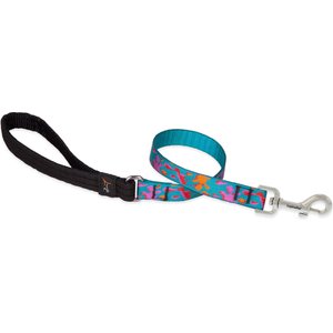 LupinePet Padded Handle Dog Leash, Wet Paint, Short: 2-ft long, 3/4-in wide