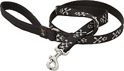 LupinePet Padded Handle Dog Leash, Bling Bonz, Regular: 4-ft long, 3/4-in wide