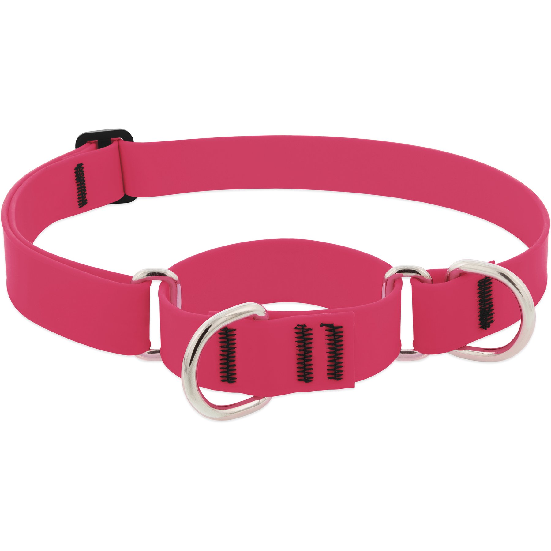 LupinePet Waterproof BioThane Martingale Dog Collar, Neon Pink, X-Large: 19 to 27-in