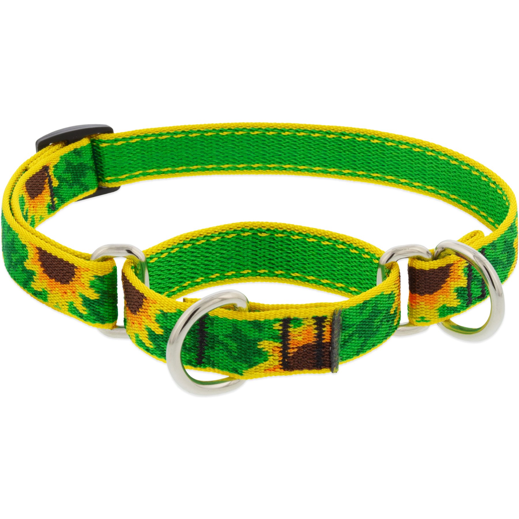 LupinePet Martingale Dog Collar, Sunflowers, Small: 10 to 14-in