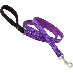 LupinePet Padded Handle Dog Leash, Jelly Roll, Regular: 6-ft long, 3/4-in wide