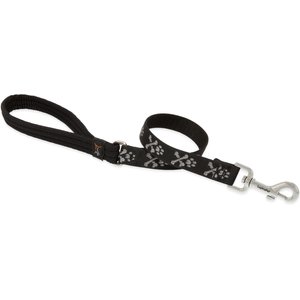 LupinePet Padded Handle Dog Leash, Bling Bonz, Short: 2-ft long, 3/4-in wide