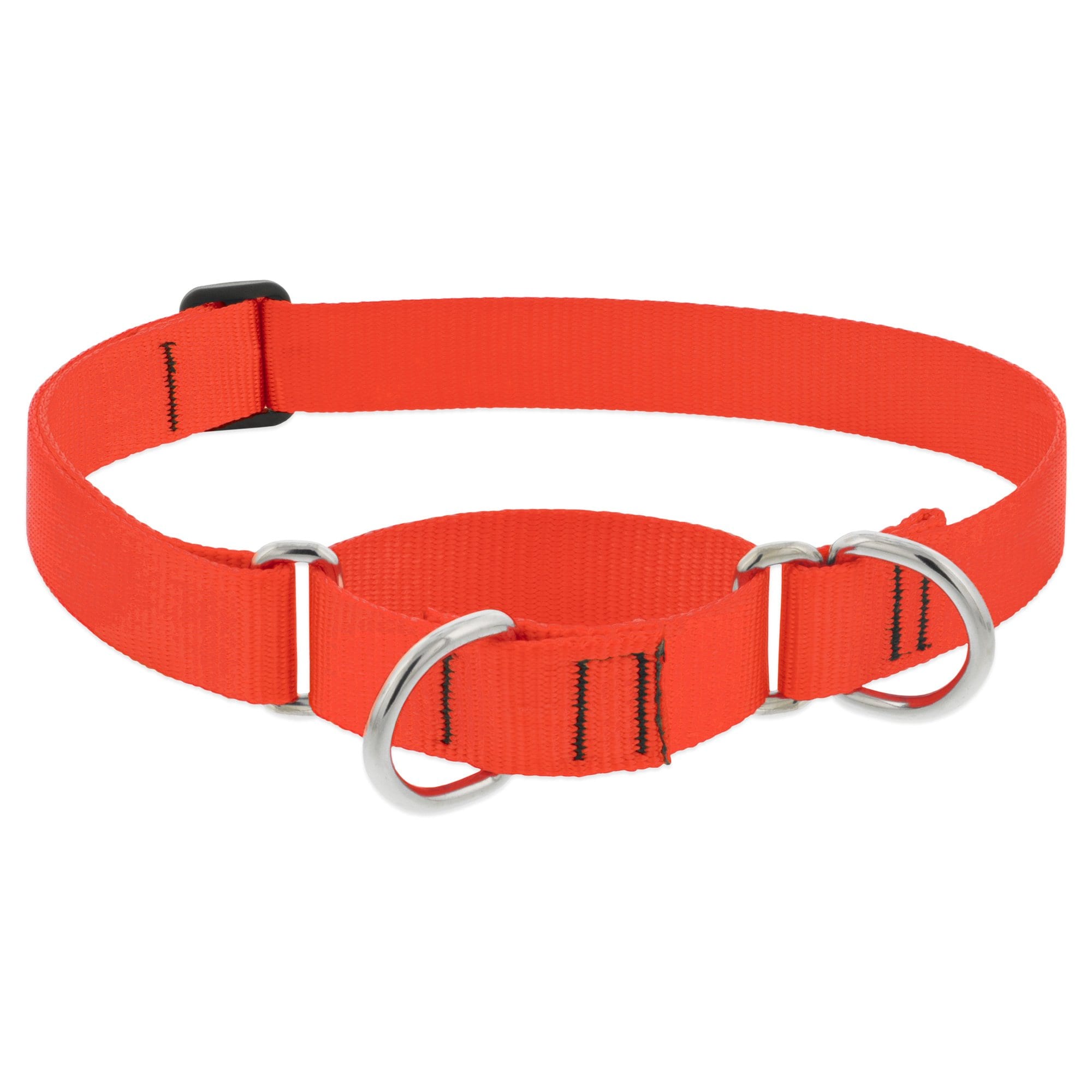 Lupinepet Basic Solid Martingale Dog Collar, Red, Large: 15 To 22-in