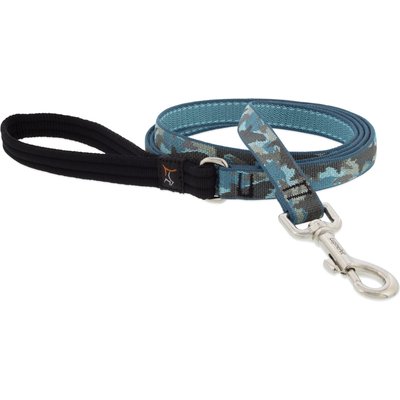 LupinePet LupinePet Padded Handle Dog Leash, Sand Shark, Regular: 6-ft long, 3/4-in wide
