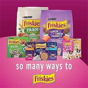 Friskies Playfuls with Salmon & Shrimp Flavor Cat Treats, 6-oz pouch