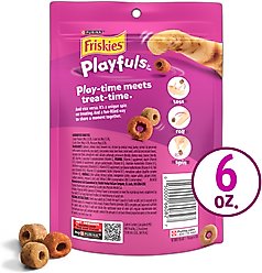 Friskies Playfuls with Salmon & Shrimp Flavor Cat Treats, 6-oz pouch slide 2 of 8