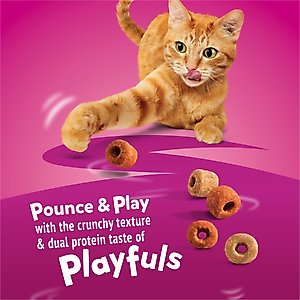 Friskies Playfuls with Salmon & Shrimp Flavor Cat Treats, 6-oz pouch