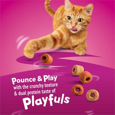 Show full view: Friskies Playfuls with Salmon & Shrimp Flavor Cat Treats, 6-oz pouch slide 4 of 11