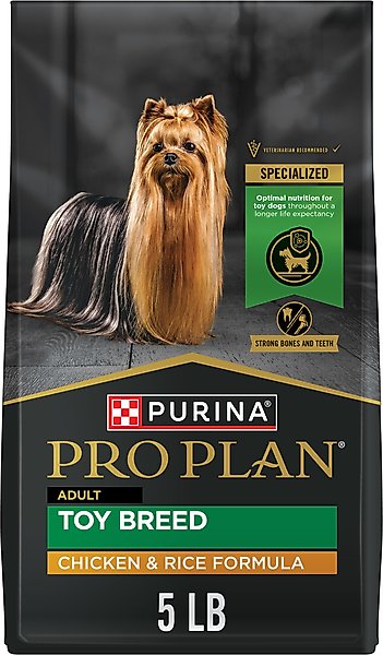 Show full view: Purina Pro Plan Adult Toy Breed Chicken & Rice Formula Dry Dog Food, 5-lb bag slide 1 of 13