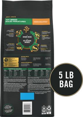 Show full view: Purina Pro Plan Adult Toy Breed Chicken & Rice Formula Dry Dog Food, 5-lb bag slide 3 of 12