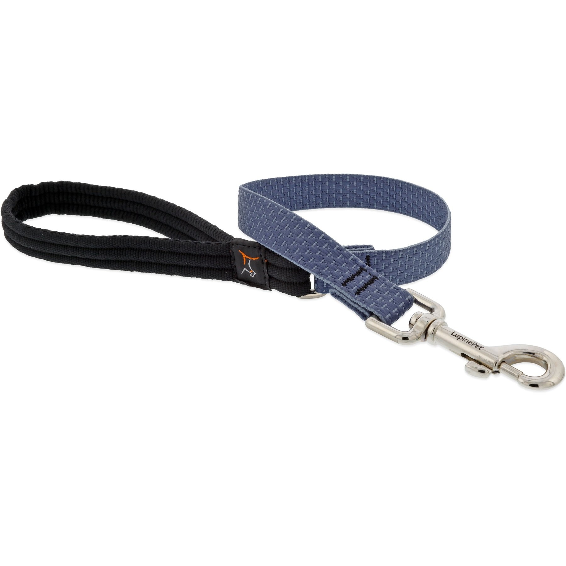LupinePet ECO Recycled Padded Handle Dog Leash, Mountain Lake, Short: 2-ft long, 3/4-in wide