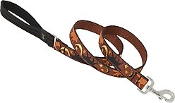 LupinePet Padded Handle Dog Leash, Shadow Hunter, Regular: 6-ft long, 1-in wide