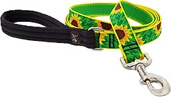 LupinePet Padded Handle Dog Leash, Sunflowers, Regular: 6-ft long, 1-in wide