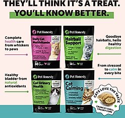 Pet Honesty Urinary Tract Health Chicken Flavored Dual Texture Chews with Cranberry for Cats, 3.7-oz pouch slide 2 of 9