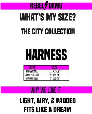 Show full view: Rebel Dawg The City Collection Dog Harness, Green/Black Checkered, Medium slide 5 of 5