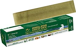 Pawfect Dentamust Himalayan Cheese Chews Large All Natural High-Protein Grain-Free with Aloe Vera Green Tea Extract Honey Fennel & Sesame Seeds Dental Dog Treat, 4.94-oz