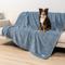 Show in main carousel: PetAmi Fluffy Waterproof Cat & Dog Blanket, Dusty Blue, X-Large slide 1 of 10
