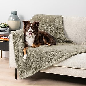 PetAmi Fluffy Waterproof Cat & Dog Blanket, Taupe, Large