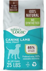 Nature's Logic 100% Natural Canine Lamb Meal Feast All Life Stages Dry Dog Food, 25-lb bag