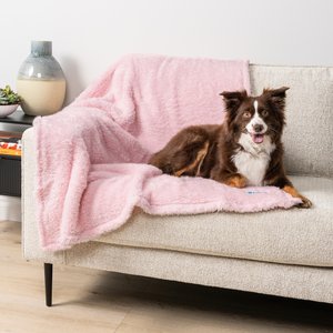 PetAmi Fluffy Waterproof Cat & Dog Blanket, Pink, Small